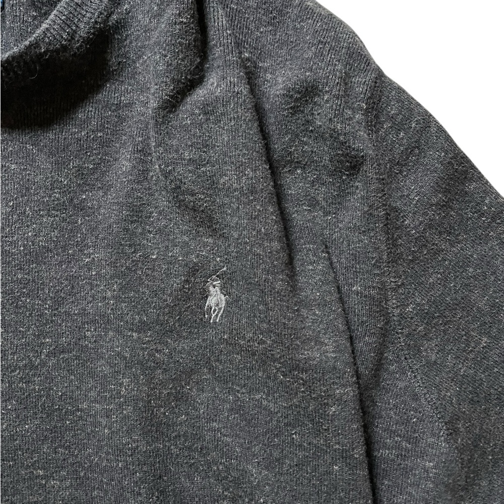 Polo By Ralph Lauren Sweater Men's 3XLT Dark Gray/Black Pullover Long Sleeve✅ - Picture 4 of 5